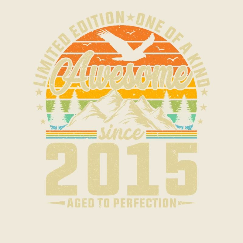 Creative 2015 Birthday Year Anniversary Retro