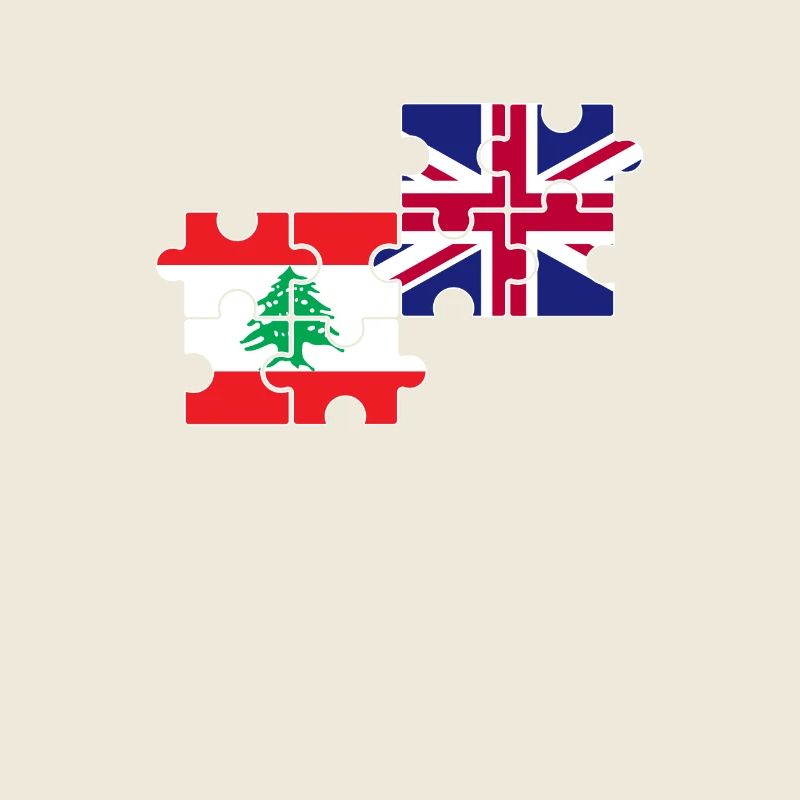 Libanon UK Flagge Britisch Libanesisch
