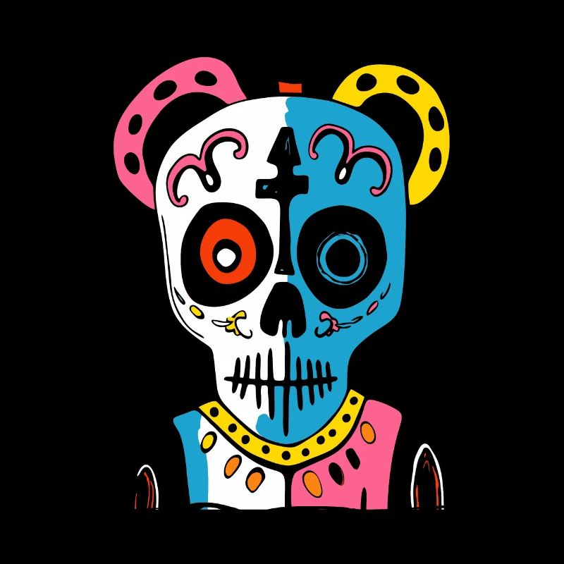 Art moderne abstrait Pop Panda Zombie