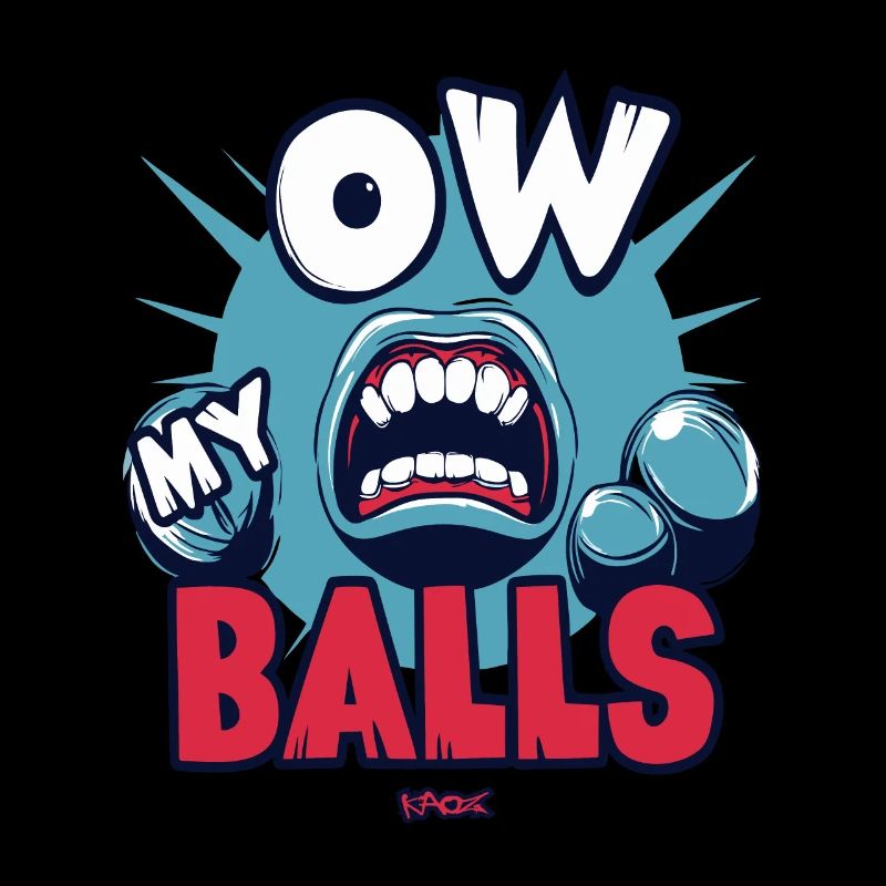 ow my balls! Au meine Eier!