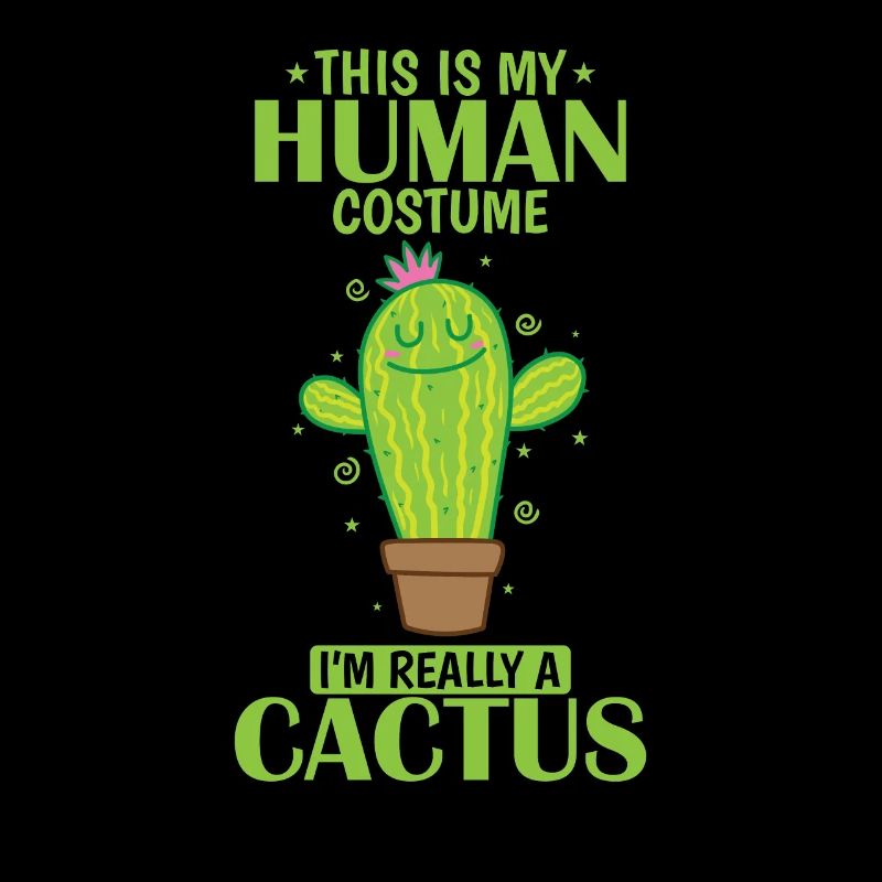 This is my Human Costume I'm really a Cactus
