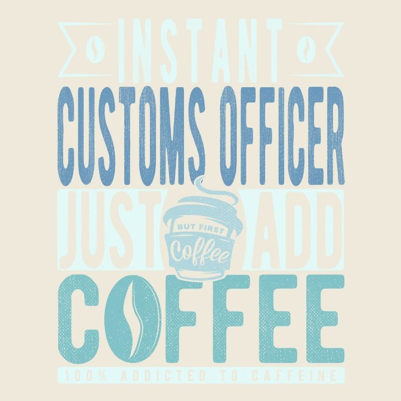 L’agent des douanes instantanée n’a qu’à ajouter du café