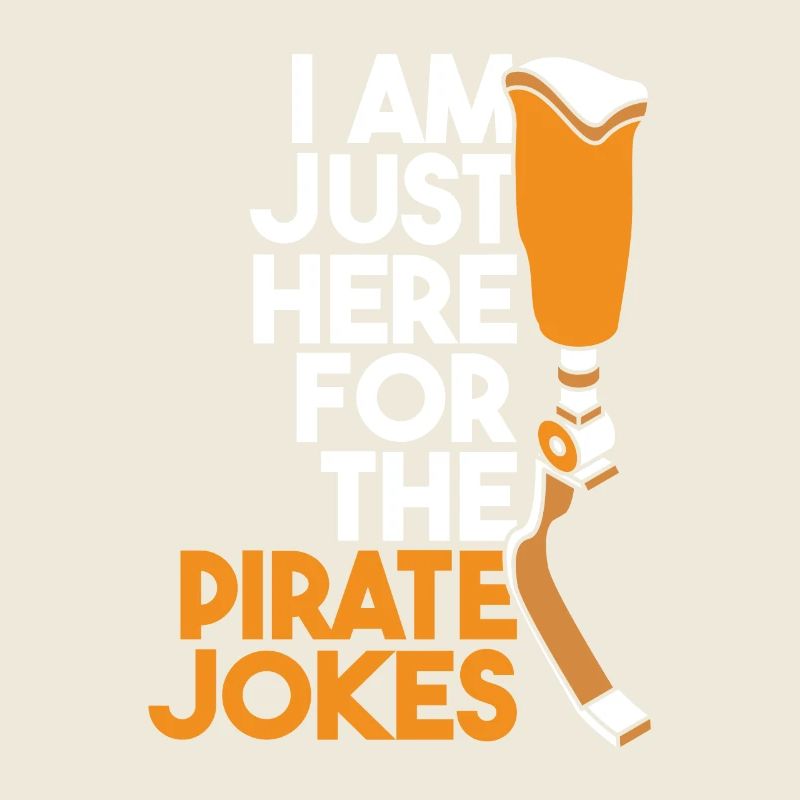 Juste ici pour la prothèse de jambe de l’utilisateur de blagues de pirate