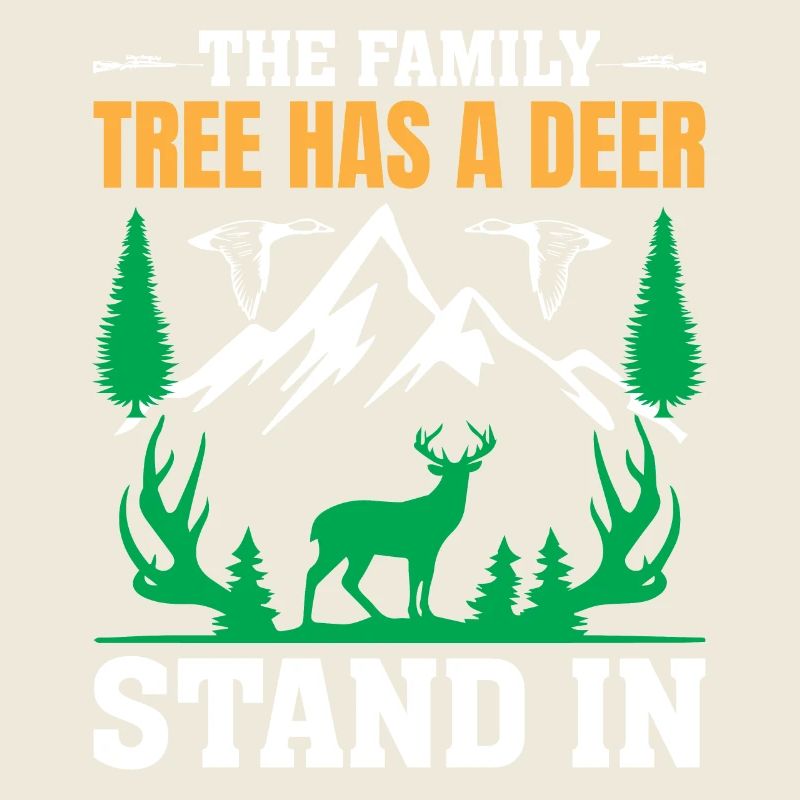 Le pedigree a un cerf debout dans