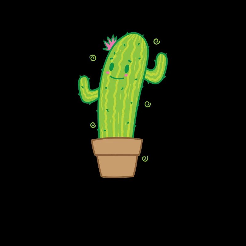 Cactus dans l’environnement de plantes en pot