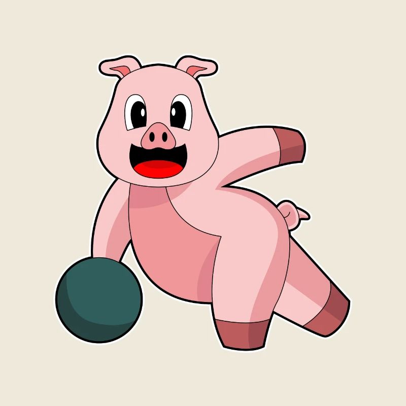 Schwein Bowling Bowlingkugel