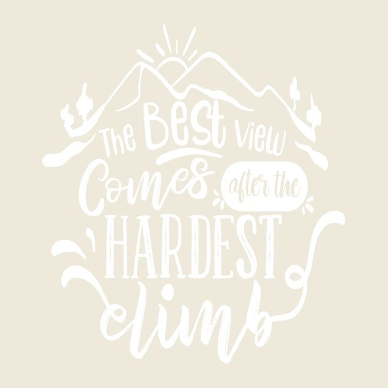 La meilleure vue vient après la montée la plus difficile