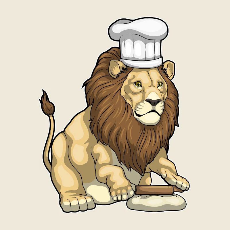 Lion Baker Chef's Hat