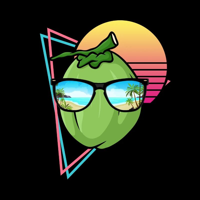 Retro Kokosnuss Design