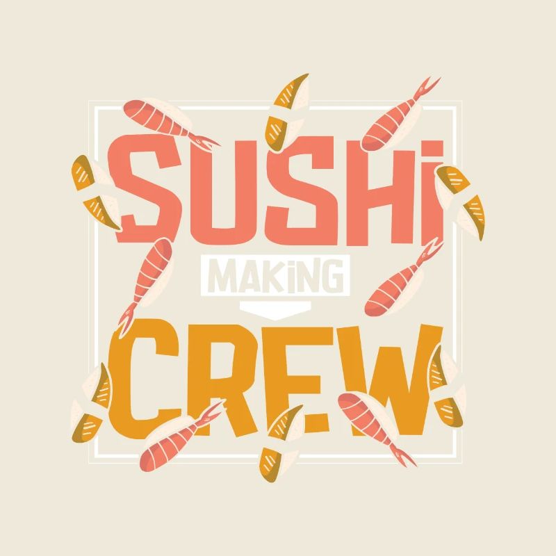 Équipe de fabrication de sushis