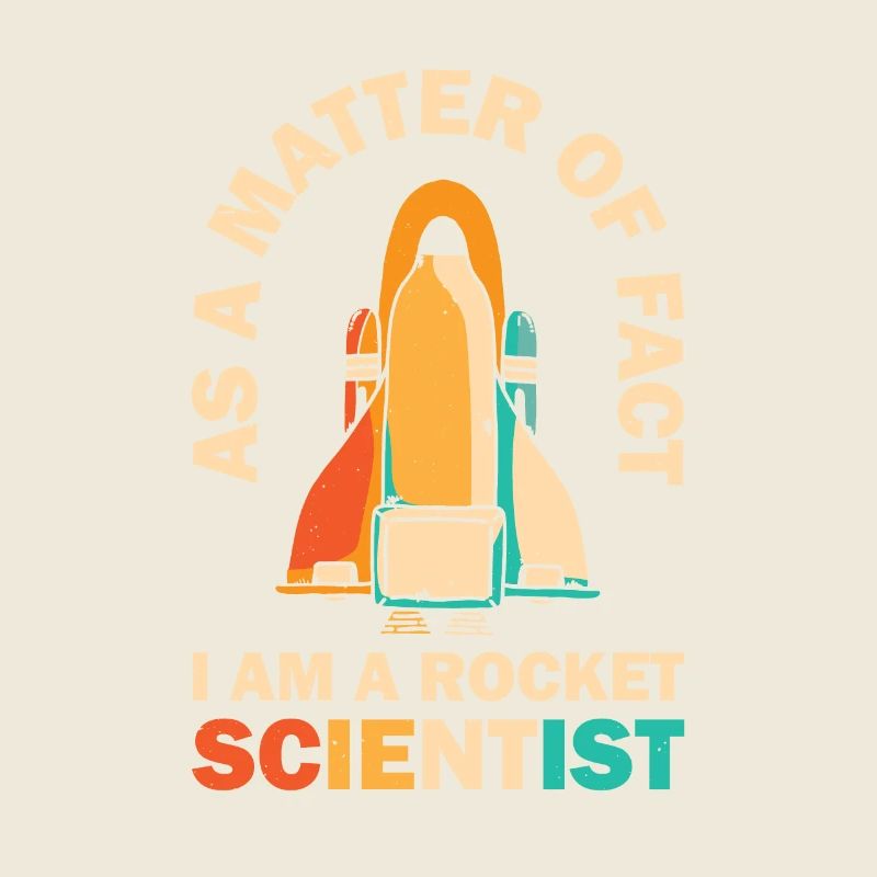 Retro Rocket Scientist Spaceman Space Shuttle