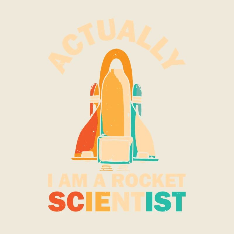 Retro Rocket Scientist Raumfahrer Spaceshuttle