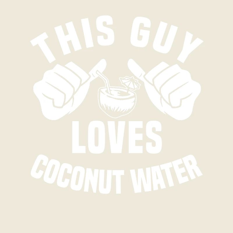 This guy loves coconut water