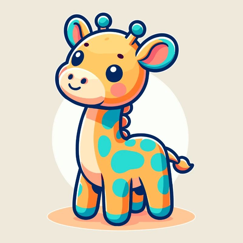 kindlich gestaltete Giraffe