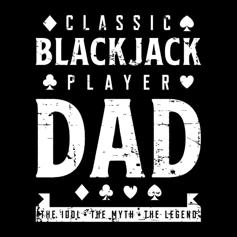 Classic Blackjack Player Dad The Idol Playing Card