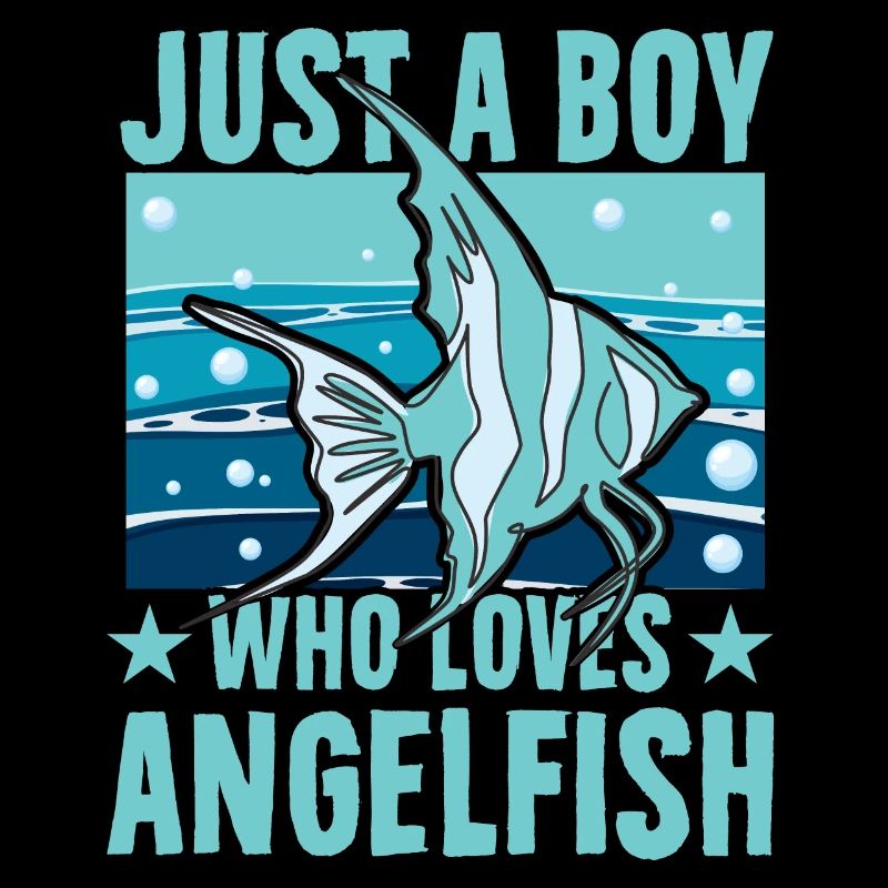 Nur ein Junge, der Kaiserfische liebt