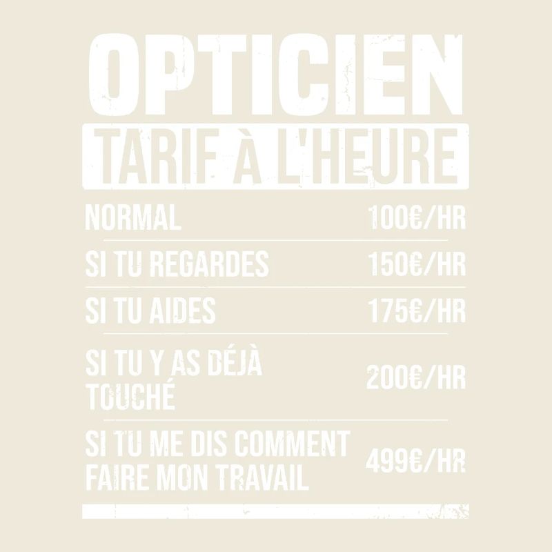 Optiker Stundensatz Geschenkidee Humor