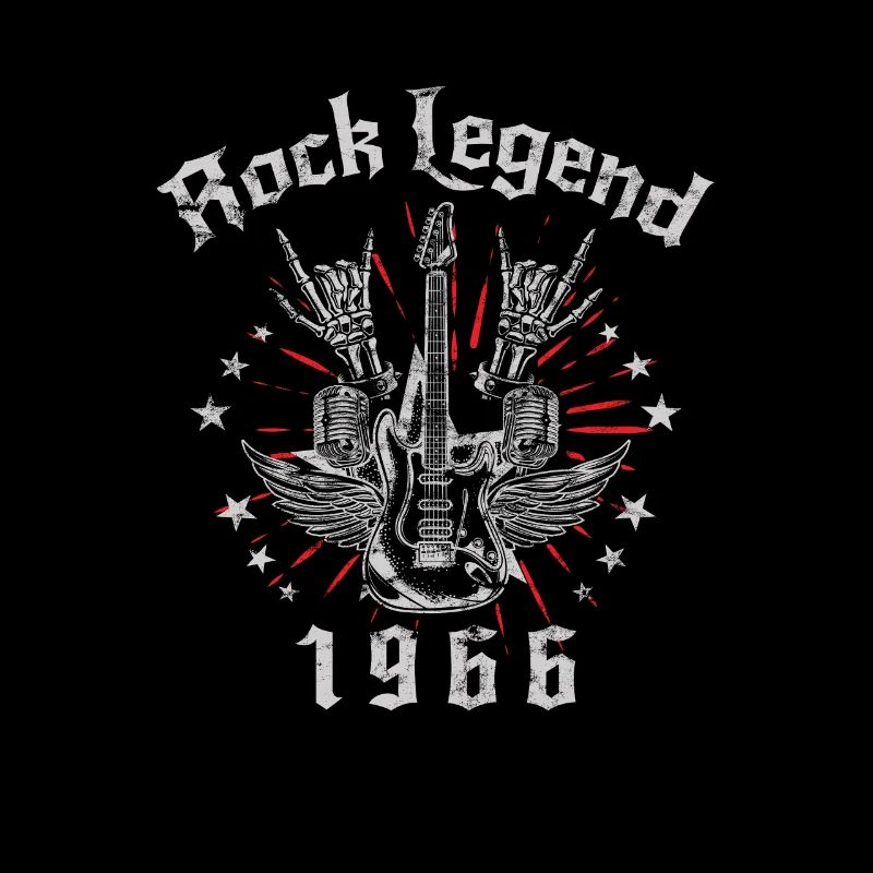 1966 Geburtstag Rock Legends Gitarre