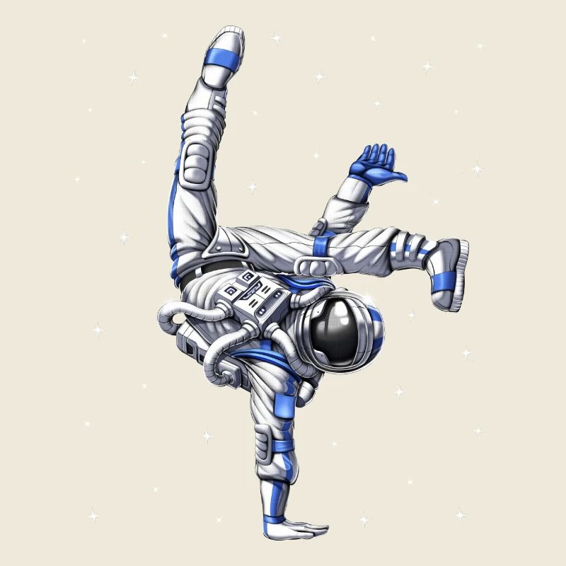 Astronaute Danseur de Capoeira