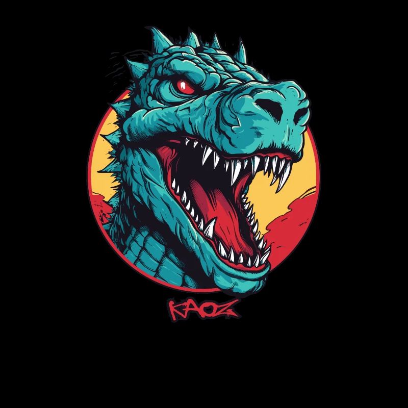 Mascotte de dinosaure Rex Dino