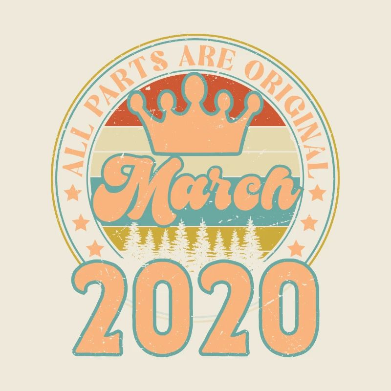 Mars 2020. Cadeau d’anniversaire mars 2020. March.