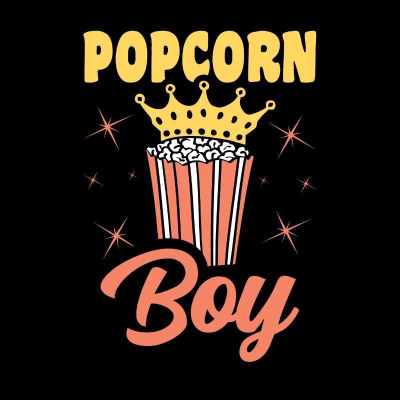 Popcorn Boy Lustiges Popped Corn Geschenk