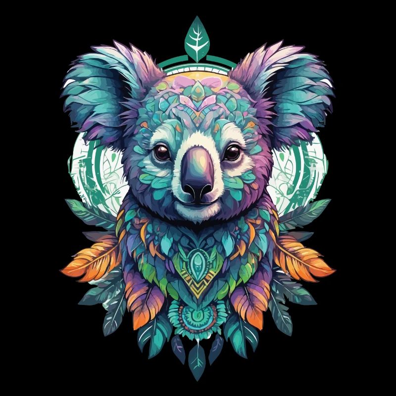 Koala Spiritual Mandala Dream Catcher Design