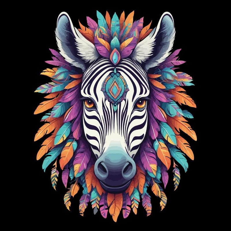 Zebra Mandala Traumfänger Design