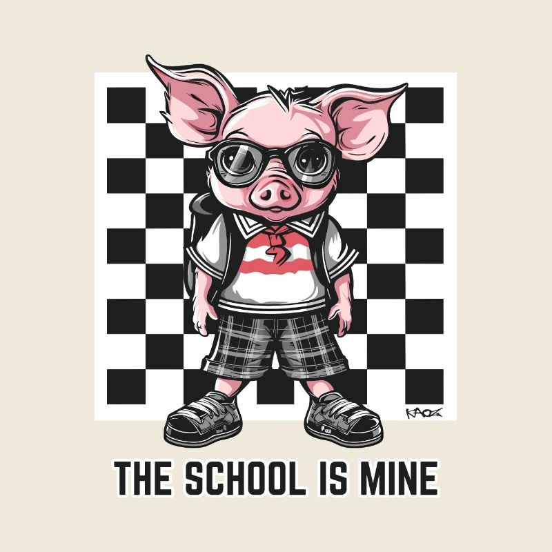 L’école est à moi : cochon drôle et ringard