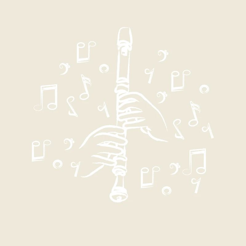 Painted drawn recorder player