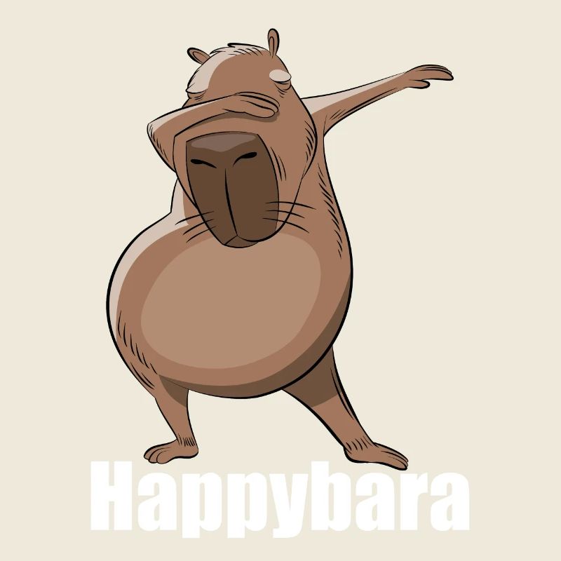 Capybara Dabbing Happybara Geschenk