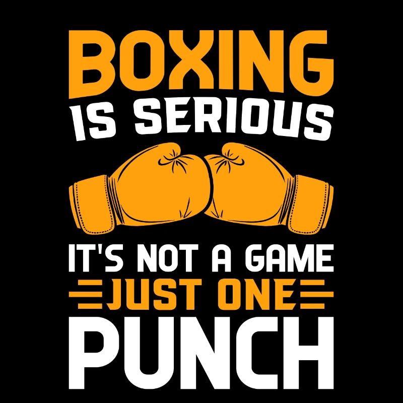 La boxe est sérieuse, ce n’est pas un jeu, juste un coup de poing