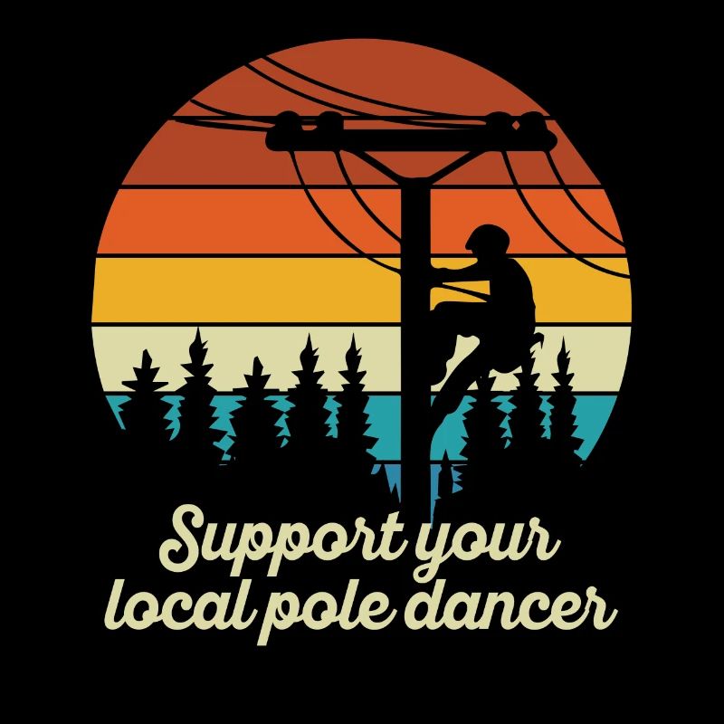 American Lineman Powerline Worker Design