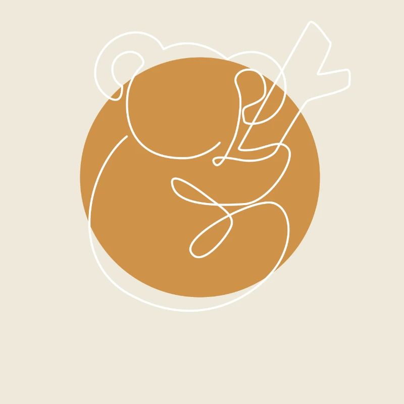 Lineart Koalabär Eukalyptus Phascolarctos