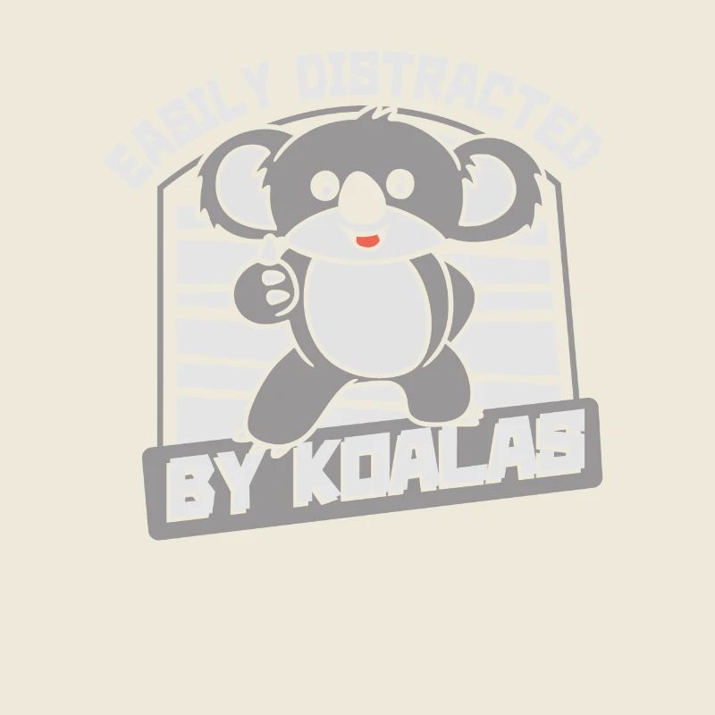 Facilement distrait par les koalas Koalabear Eucalyptus