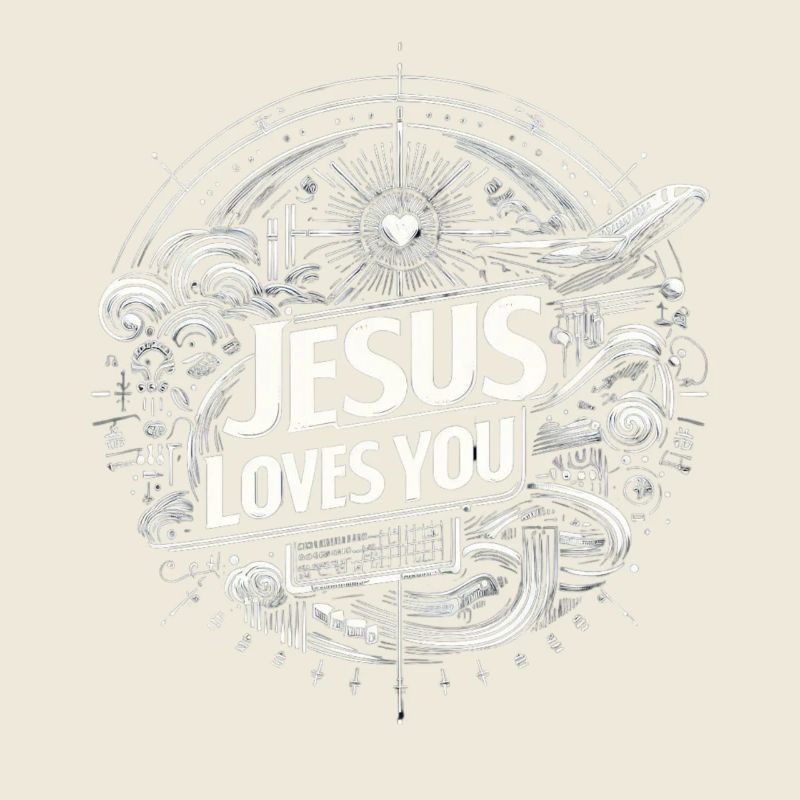 Jésus t’aime – Conception de cercles