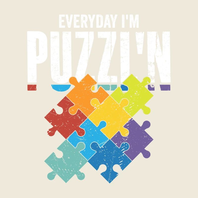 Tous les jours je suis Puzzl’n Piece Jigsaw Puzzle