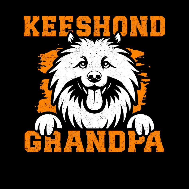 Keeshond Grandpa Wolfspitz Dog Dad Gift