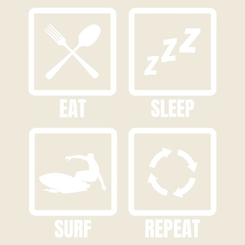 Eating, sleeping, surfing, repeating