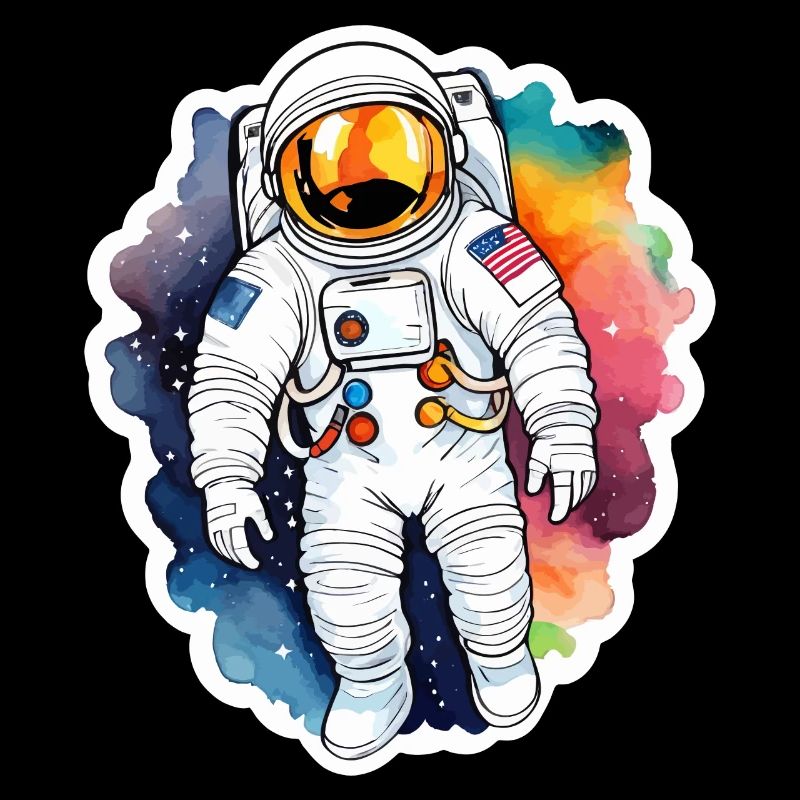 Aquarelle d’astronaute Aquarelle