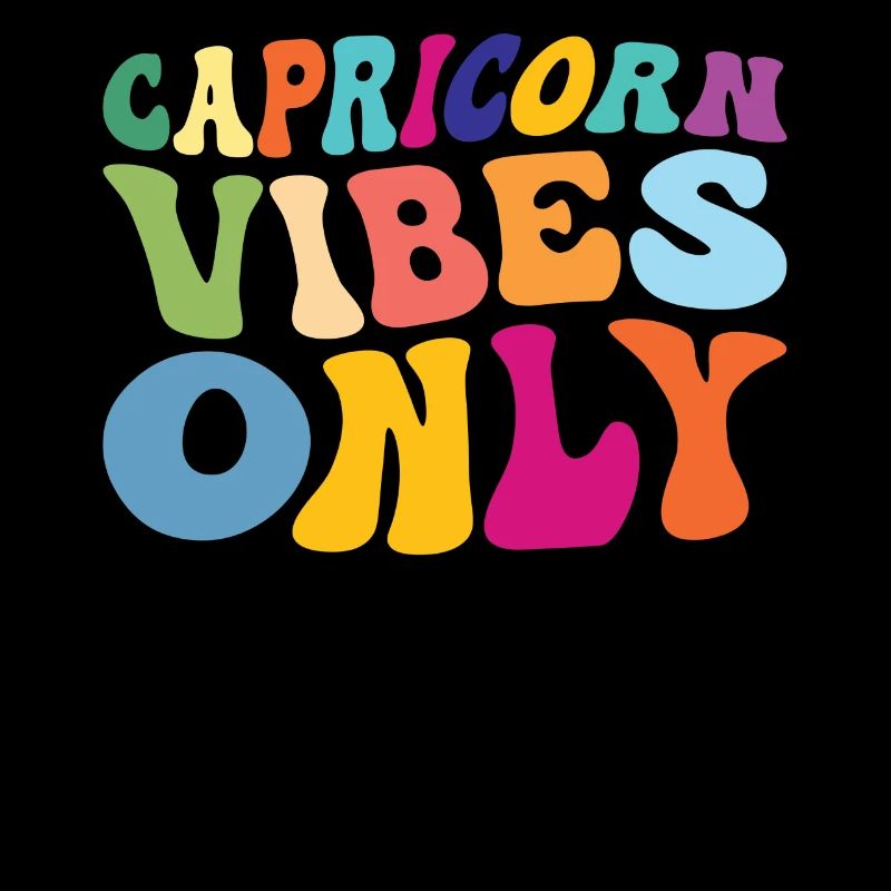 Capricorne Vibes seulement Unique Style coloré