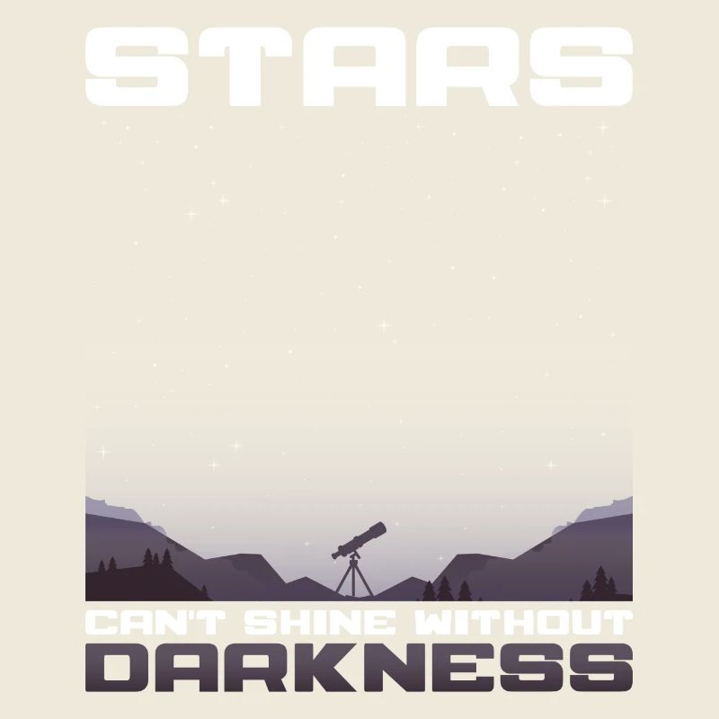 Stargazing Stars Shine With Darkness