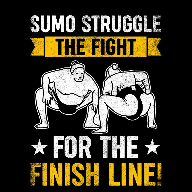 Sumo lutter pour la ligne d’arrivée