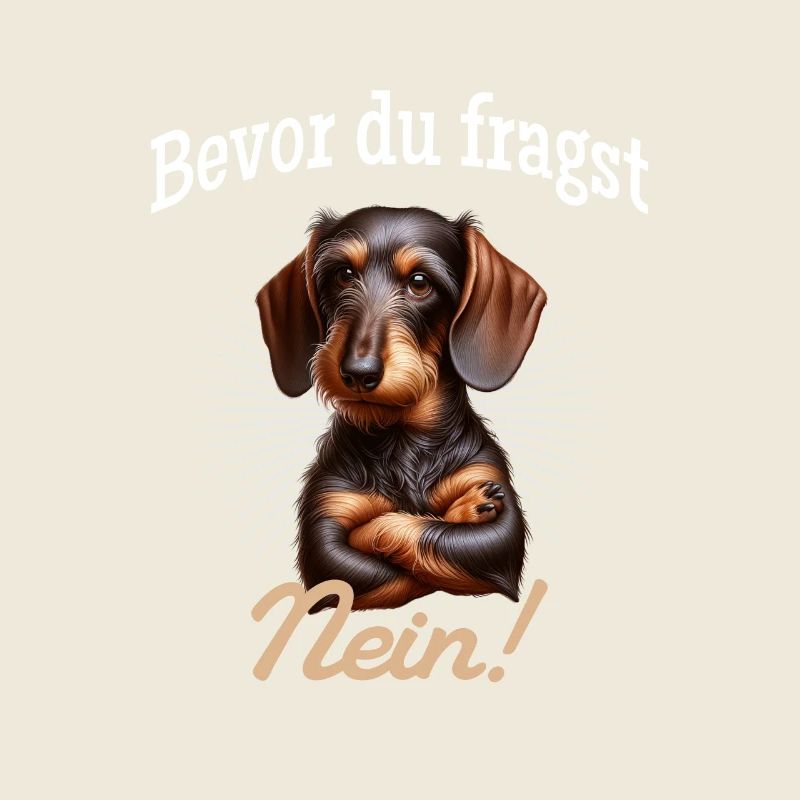 Bevor du fragst Nein! - Dackel Teckel