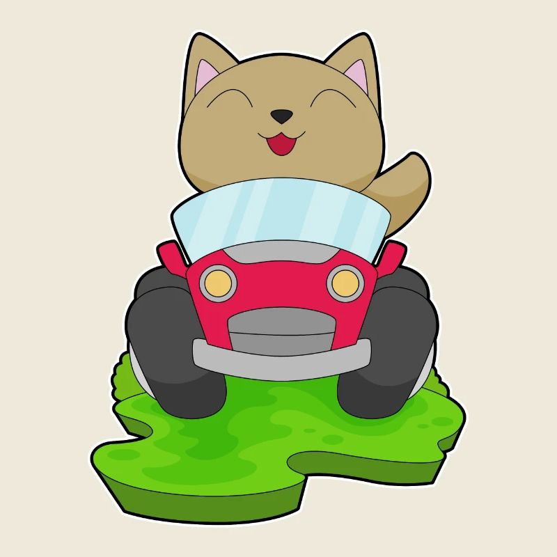 Katze Auto