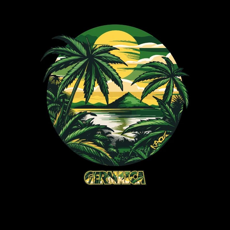 Bienvenue au paradis de Weed Palm Tree Germaica