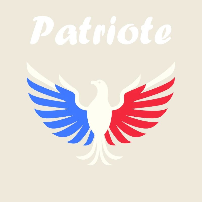 Patriotisches Frankreich-Emblem