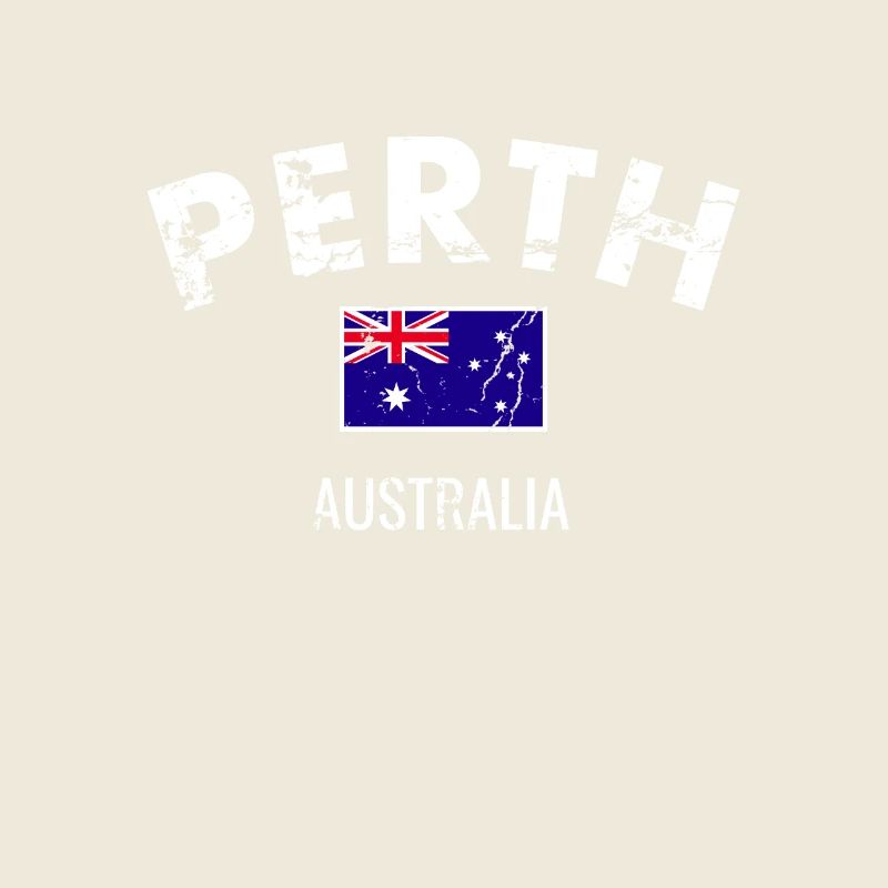 Perth Australia Australien Vintage Flagge
