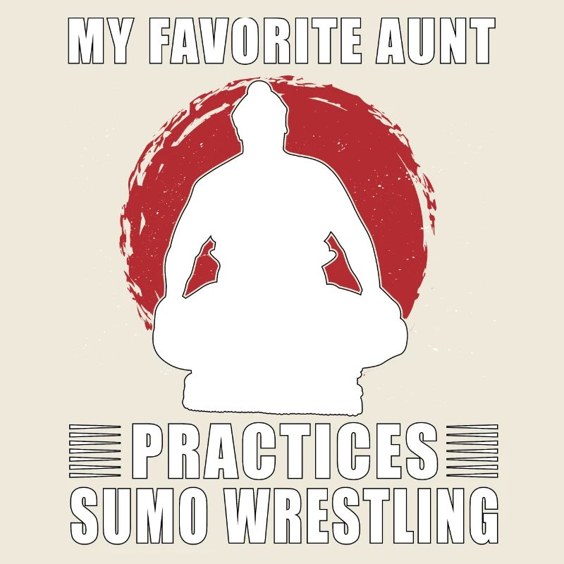 Ma tante préférée pratique la lutte de sumo