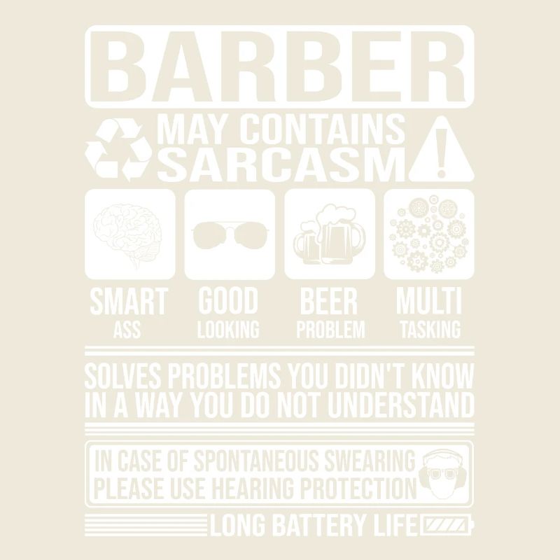 Barber Sarcasm funny Gift Barber